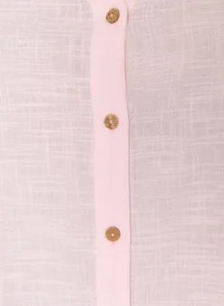 Baumwollbluse mit V-Ausschnitt