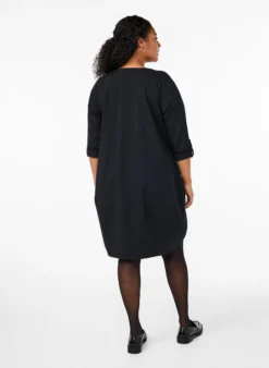 Baumwollkleid mit Ballon-Passform