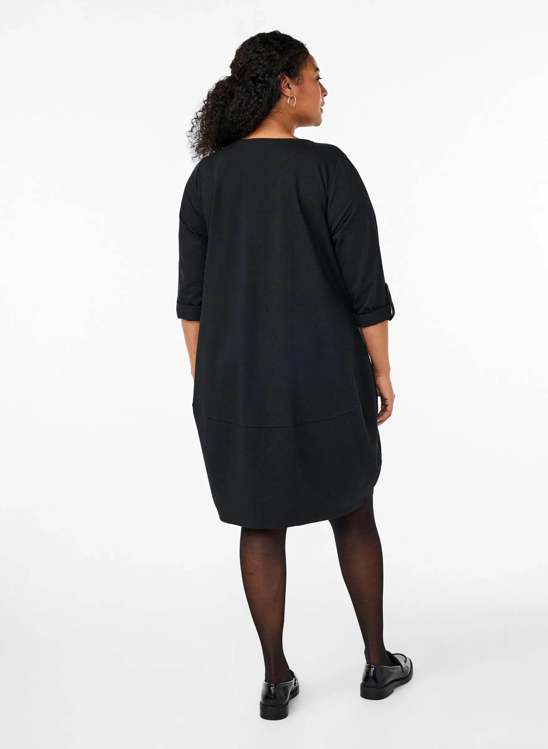 Baumwollkleid mit Ballon-Passform