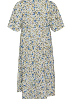 Baumwoll-Midikleid mit Blumenprint