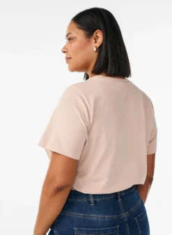 Baumwoll-T-Shirt mit Frontprint