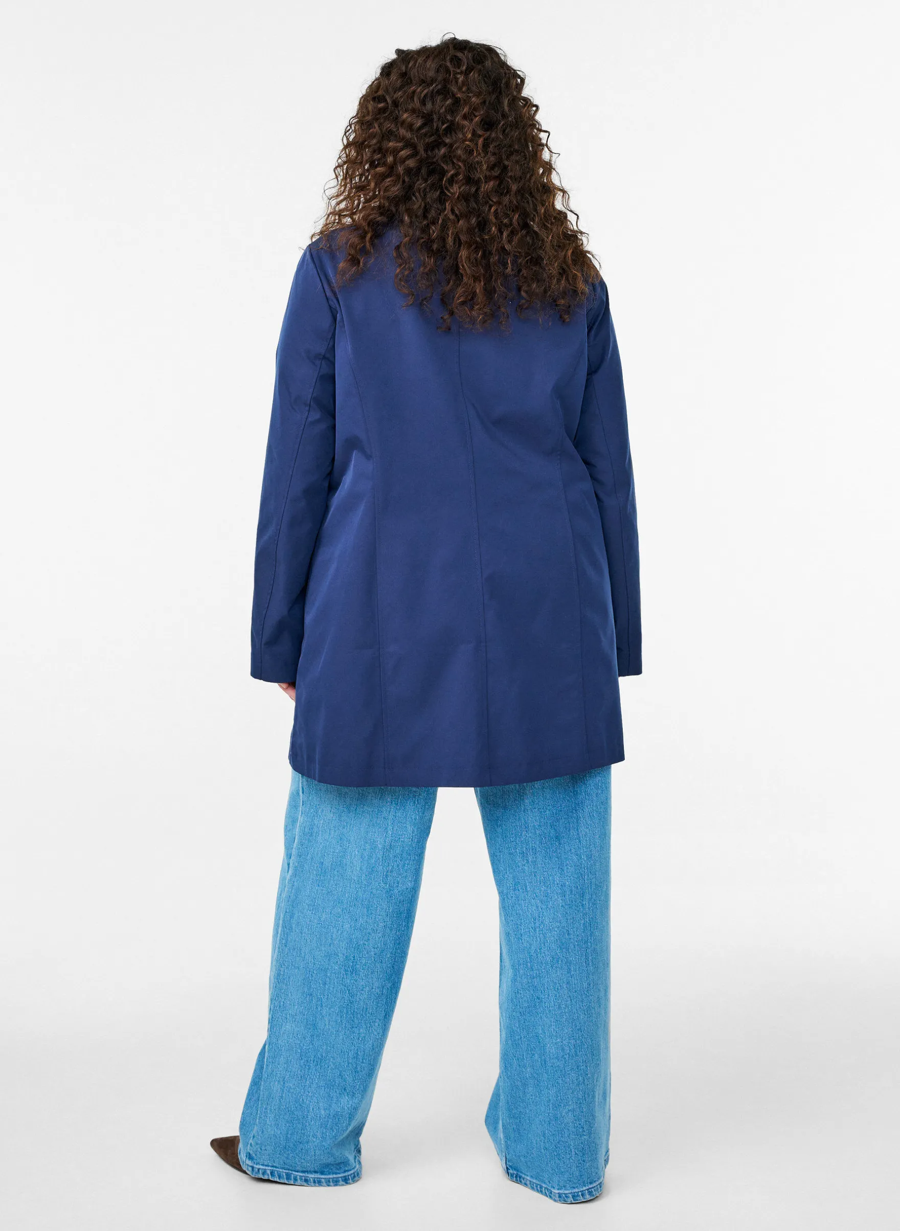 Übergangsjacke mit Taschen und hohem Kragen
