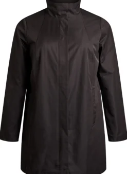 Übergangsjacke mit Taschen und hohem Kragen
