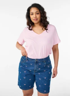 Bestickte Denimshorts