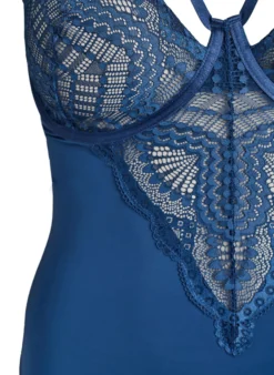 Bügel-Spitzenbody mit Trägerdetails