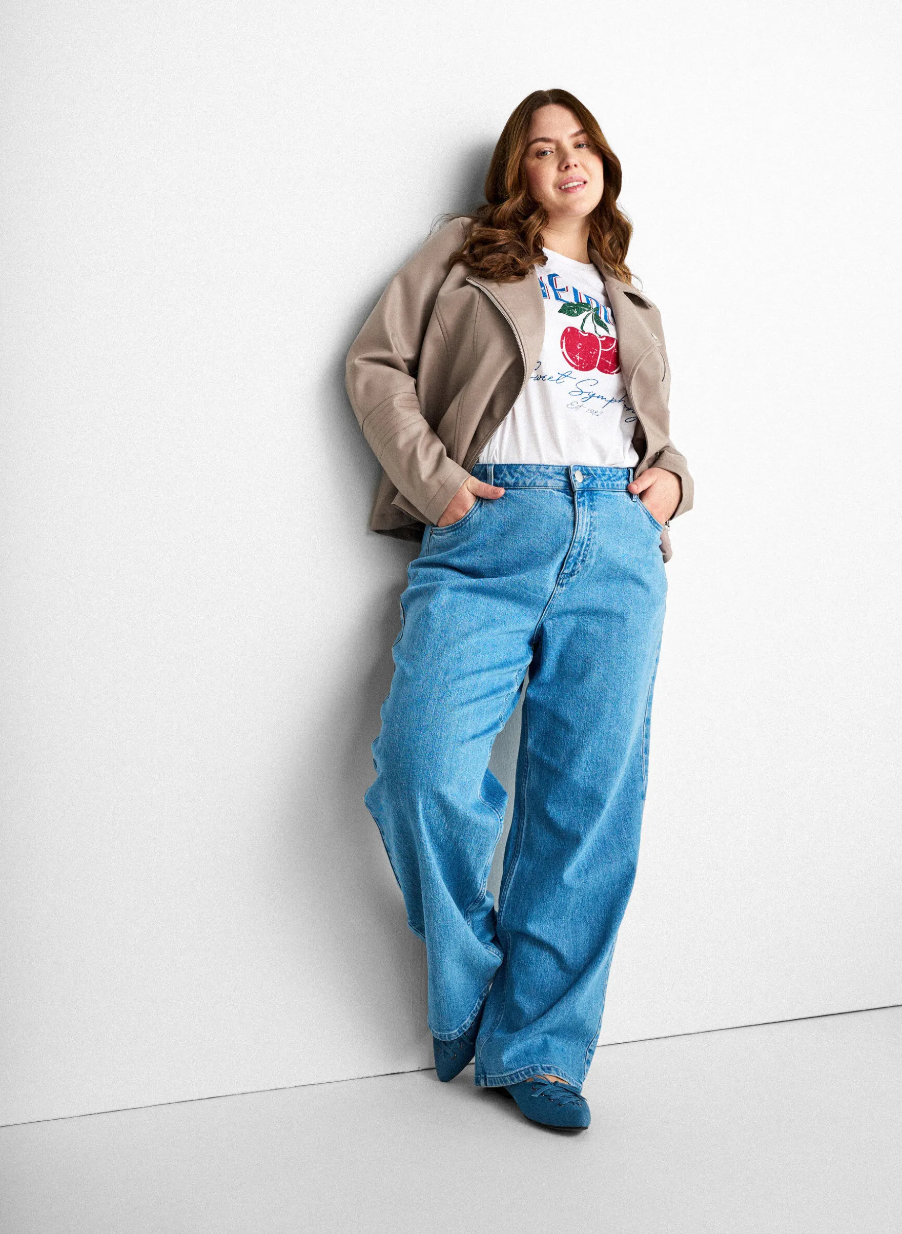 Bikerjacke aus Kunstleder