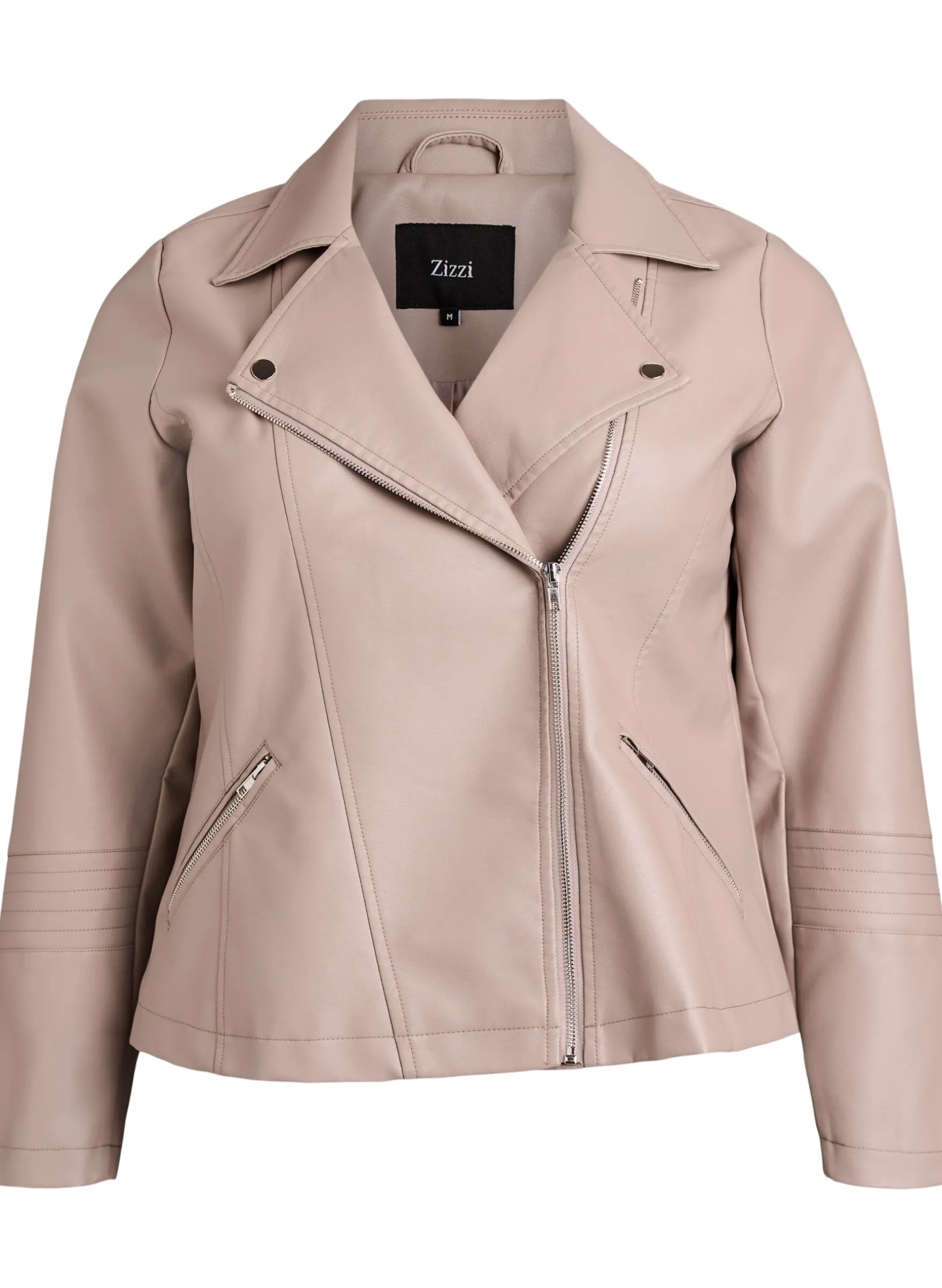 Bikerjacke aus Kunstleder
