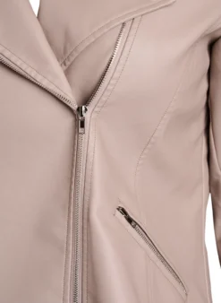 Bikerjacke aus Kunstleder