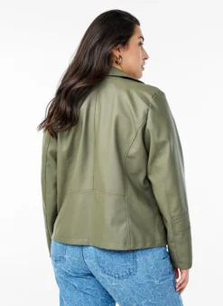 Bikerjacke aus Kunstleder