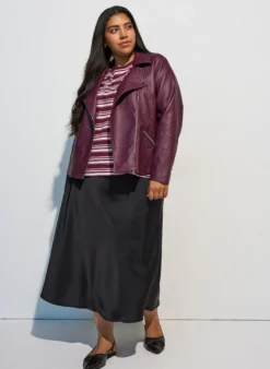 Bikerjacke aus Kunstleder