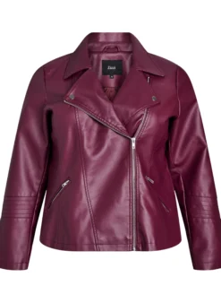 Bikerjacke aus Kunstleder