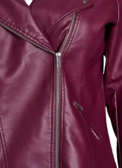 Bikerjacke aus Kunstleder