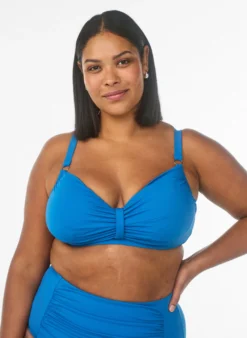 Bikini-BH mit Bügel und Drapierung