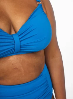 Bikini-BH mit Bügel und Drapierung