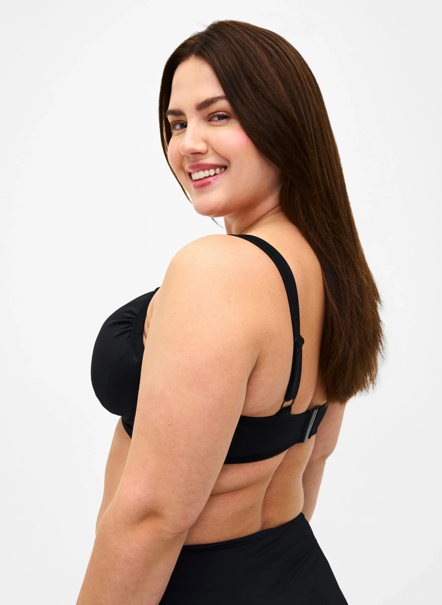 Bikini-BH mit Bügel und drapiertem Stoff