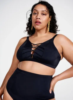 Bikini-Hose mit extra hoher Taille