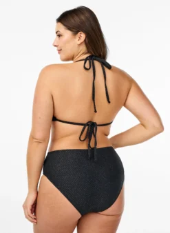 Bikinihose mit Glitzer und Tai-Schnitt