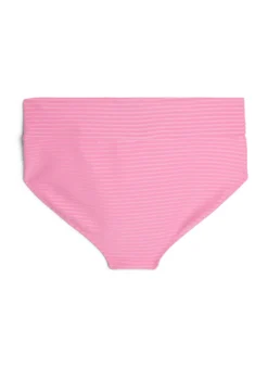 Bikinihose mit hoher Taille und Überkreuz-Details