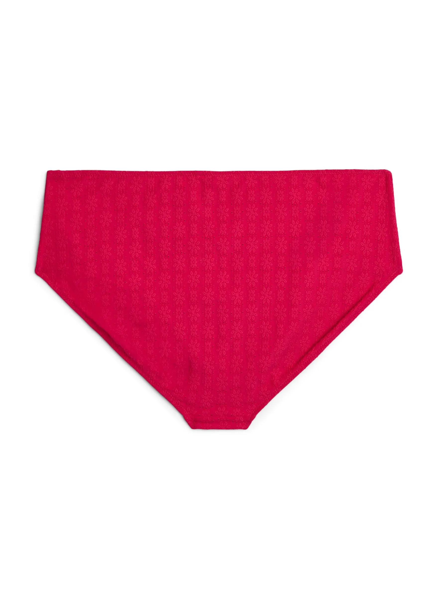 Bikinihose mit Strukturmuster und normaler Taillenhöhe