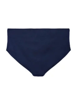 Bikini-Slip mit Drapierung und hoher Taille