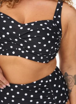 Bikini-Slip mit Print und hoher Taille