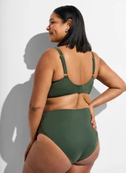 Bikini Top mit Bügel und goldfarbenem Detail