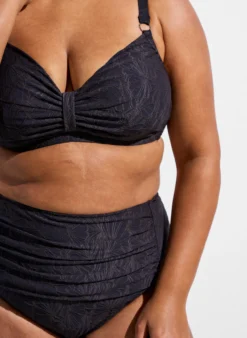 Bikini Top mit Bügel und Strukturmuster