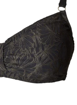 Bikini Top mit Bügel und Strukturmuster