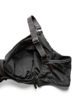 Bikini Top mit Bügel und Strukturmuster