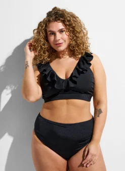 Bikini Top mit Rüschendetails