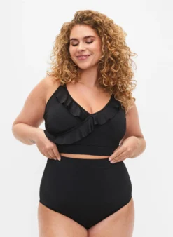 Bikini-Unterteil mit extra hoher Taille