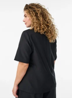 Blazer mit kurzen Ärmeln und Revers
