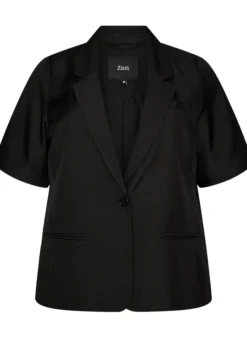 Blazer mit kurzen Ärmeln und Revers