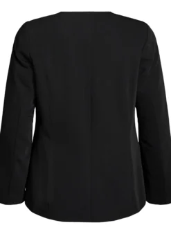 Blazer mit V-Ausschnitt und Knopfverschluss