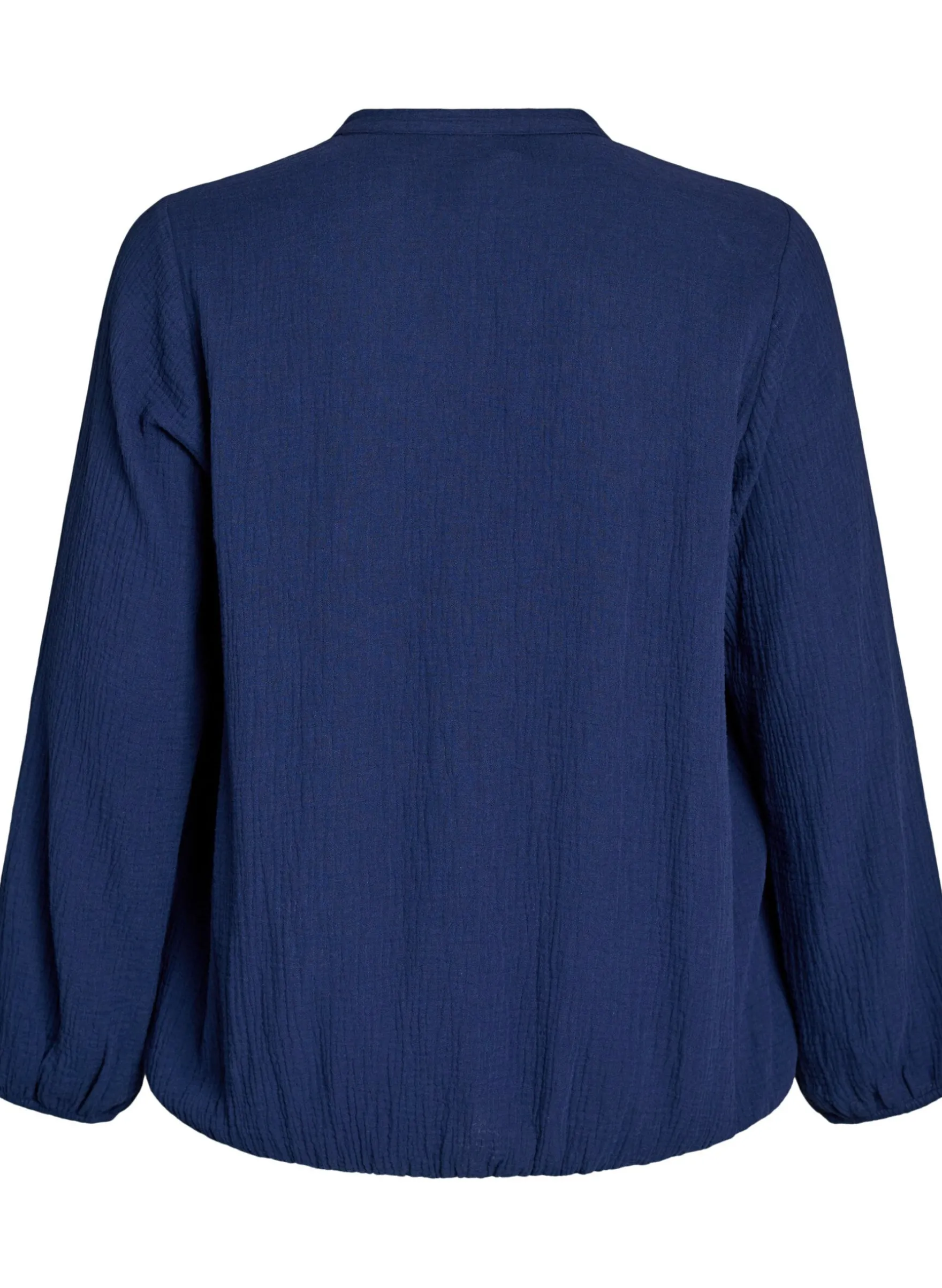 Bluse aus Baumwoll-Musselin mit bestickten Details