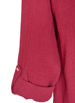 Bluse aus Baumwollmusselin mit Lochstickerei