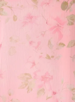Bluse aus Chiffon mit geblümtem Print und langen Ärmeln