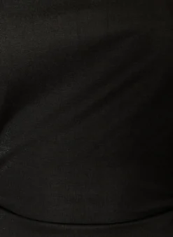 Bluse aus einer Baumwollmischung mit V-Ausschnitt und Bindeband