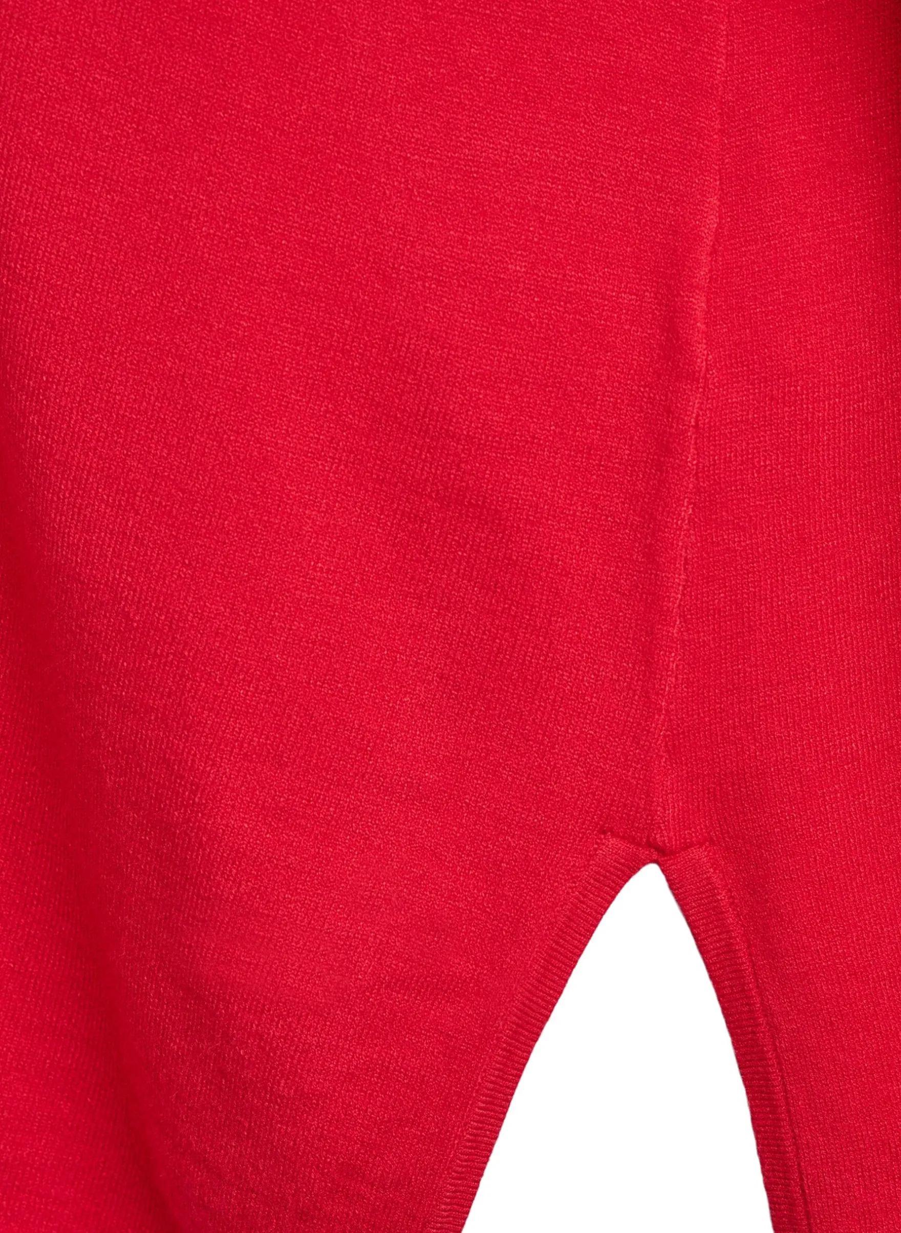 Bluse aus Feinstrick mit V-Ausschnitt und Detail auf der Vorderseite