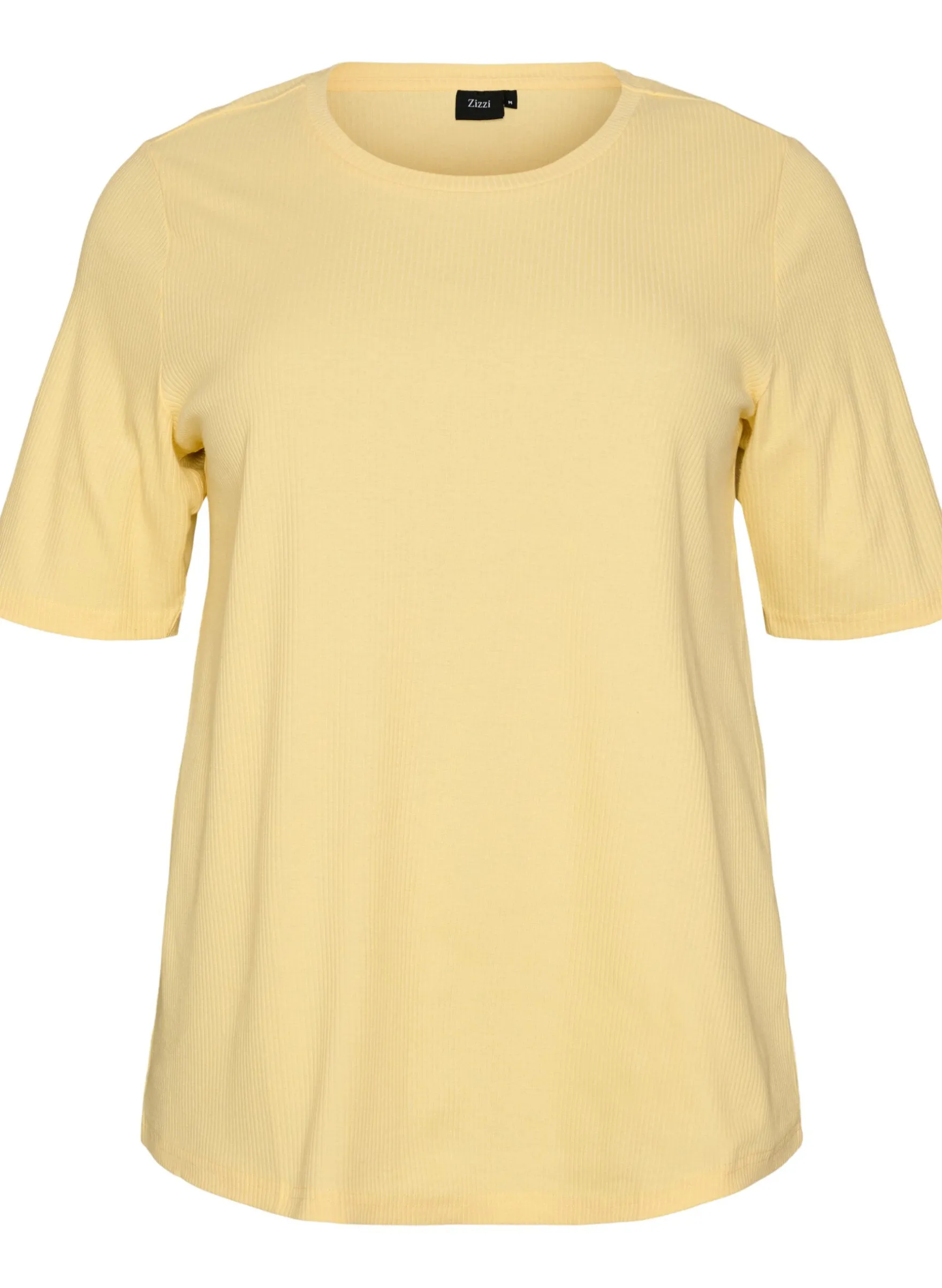Bluse aus geripptem Jersey mit kurzen Ärmeln