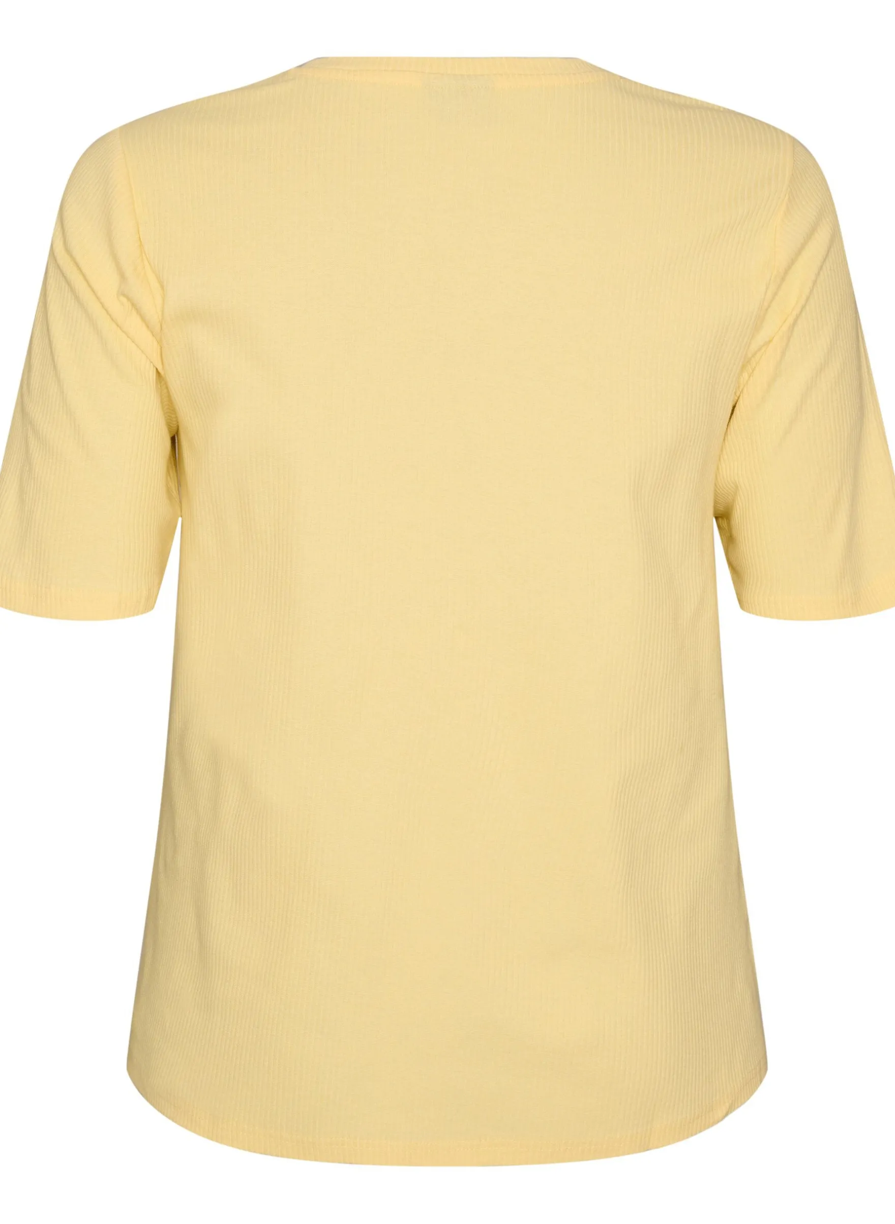 Bluse aus geripptem Jersey mit kurzen Ärmeln
