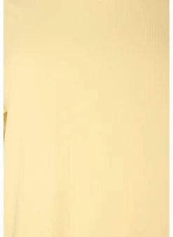 Bluse aus geripptem Jersey mit kurzen Ärmeln