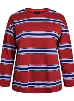 Bluse aus Jersey mit breiten Streifen