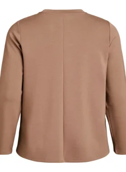 Bluse aus Jersey mit Rundhalsausschnitt