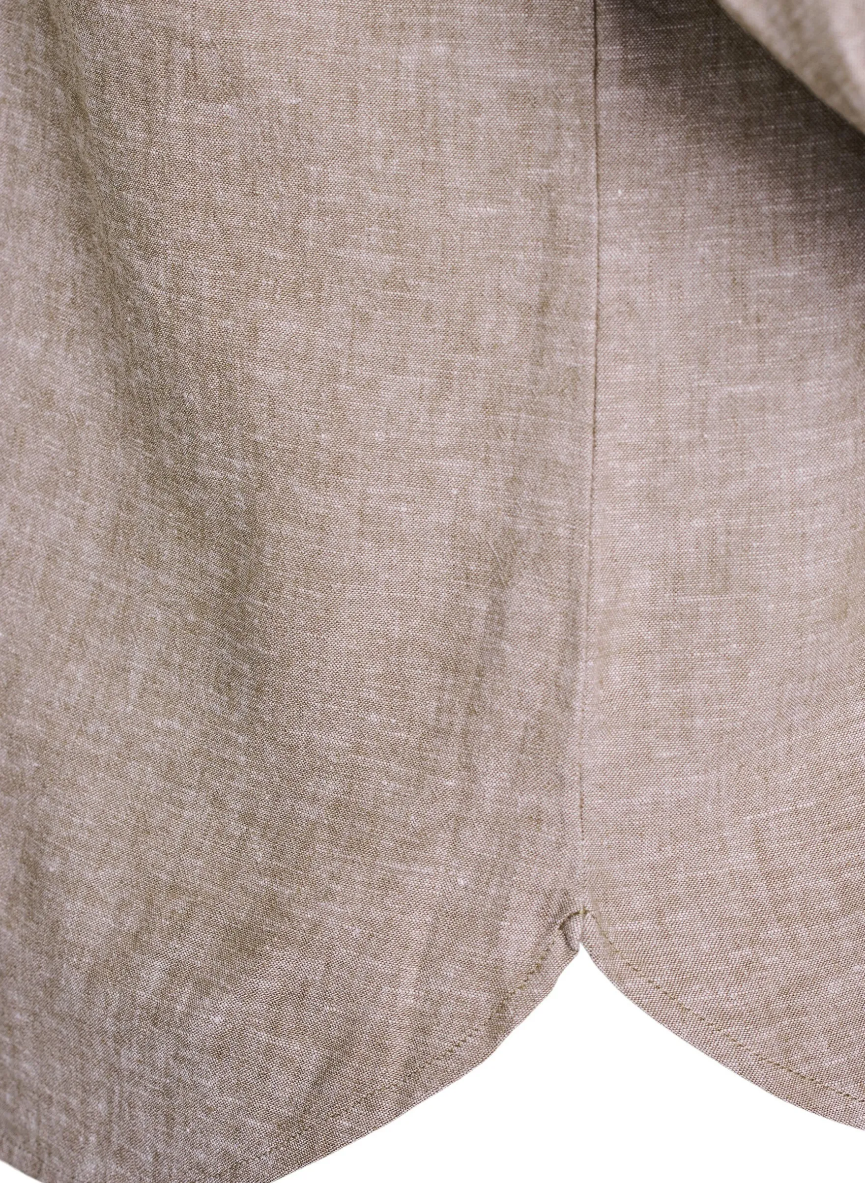 Bluse aus Leinen und Viskose mit 3/4-Ärmeln