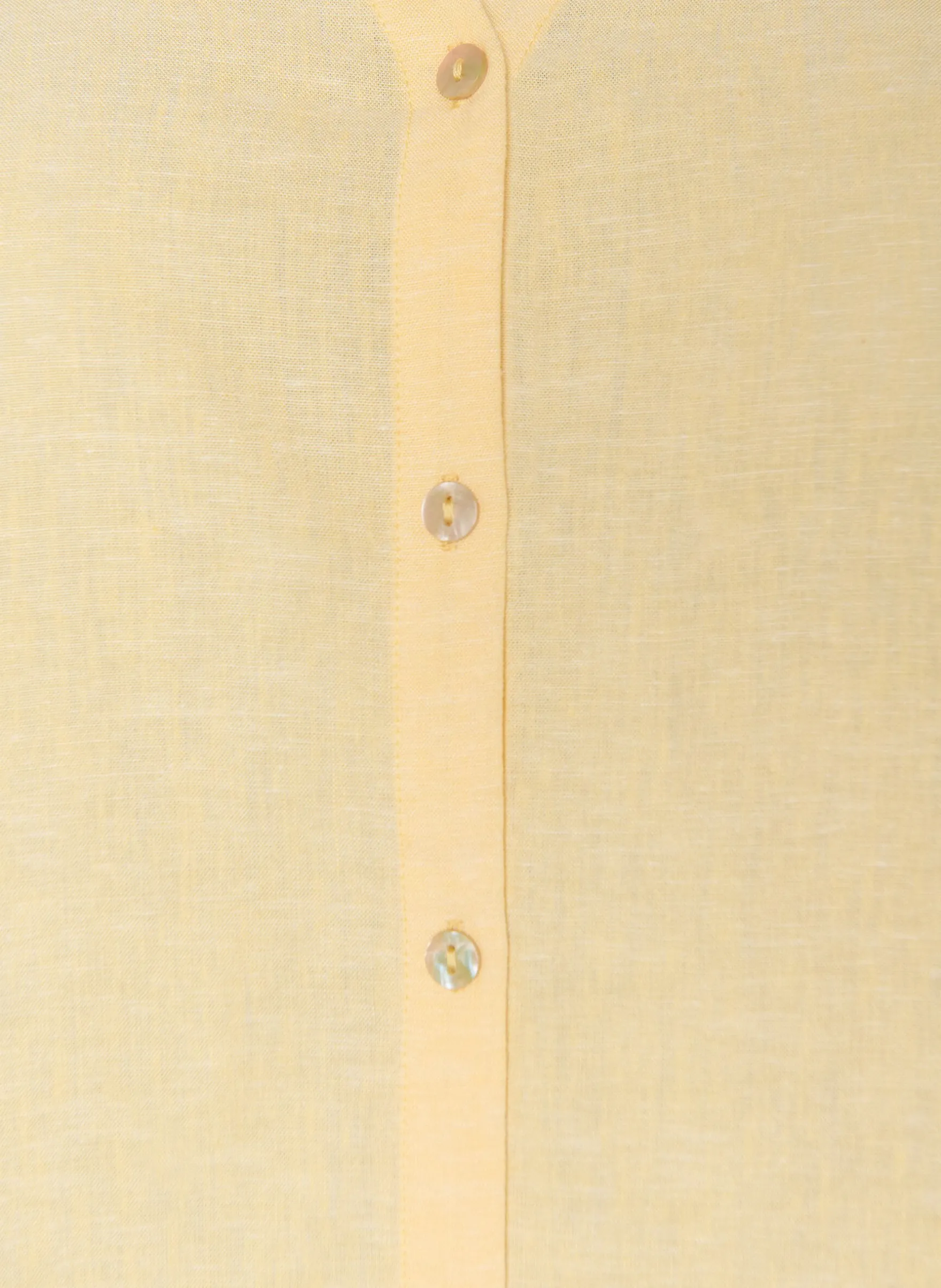 Bluse aus Leinen und Viskose mit V-Ausschnitt