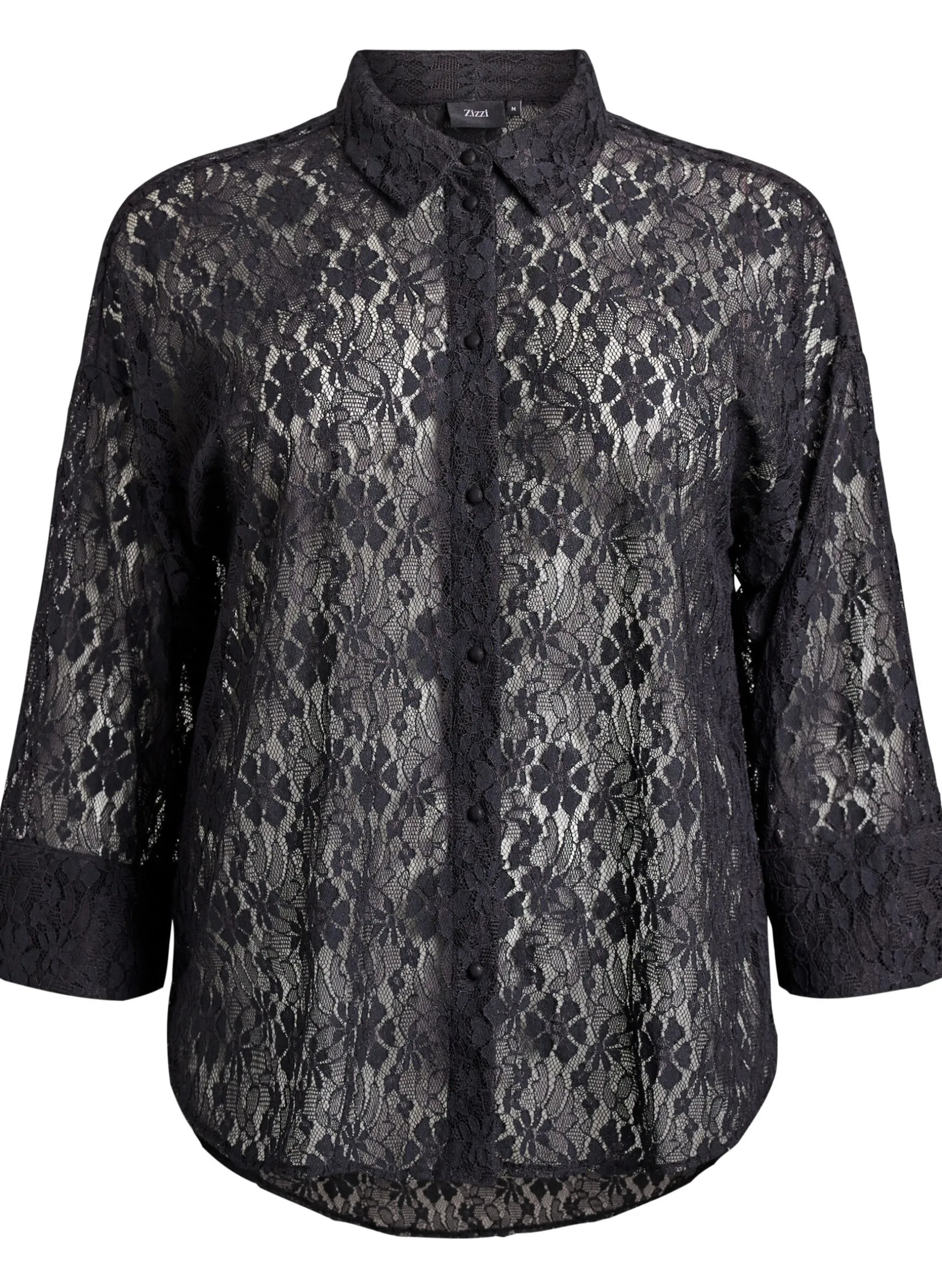 Bluse aus Spitze mit 3/4-Ärmeln