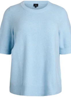 Bluse aus Strick mit kurzen Ärmeln