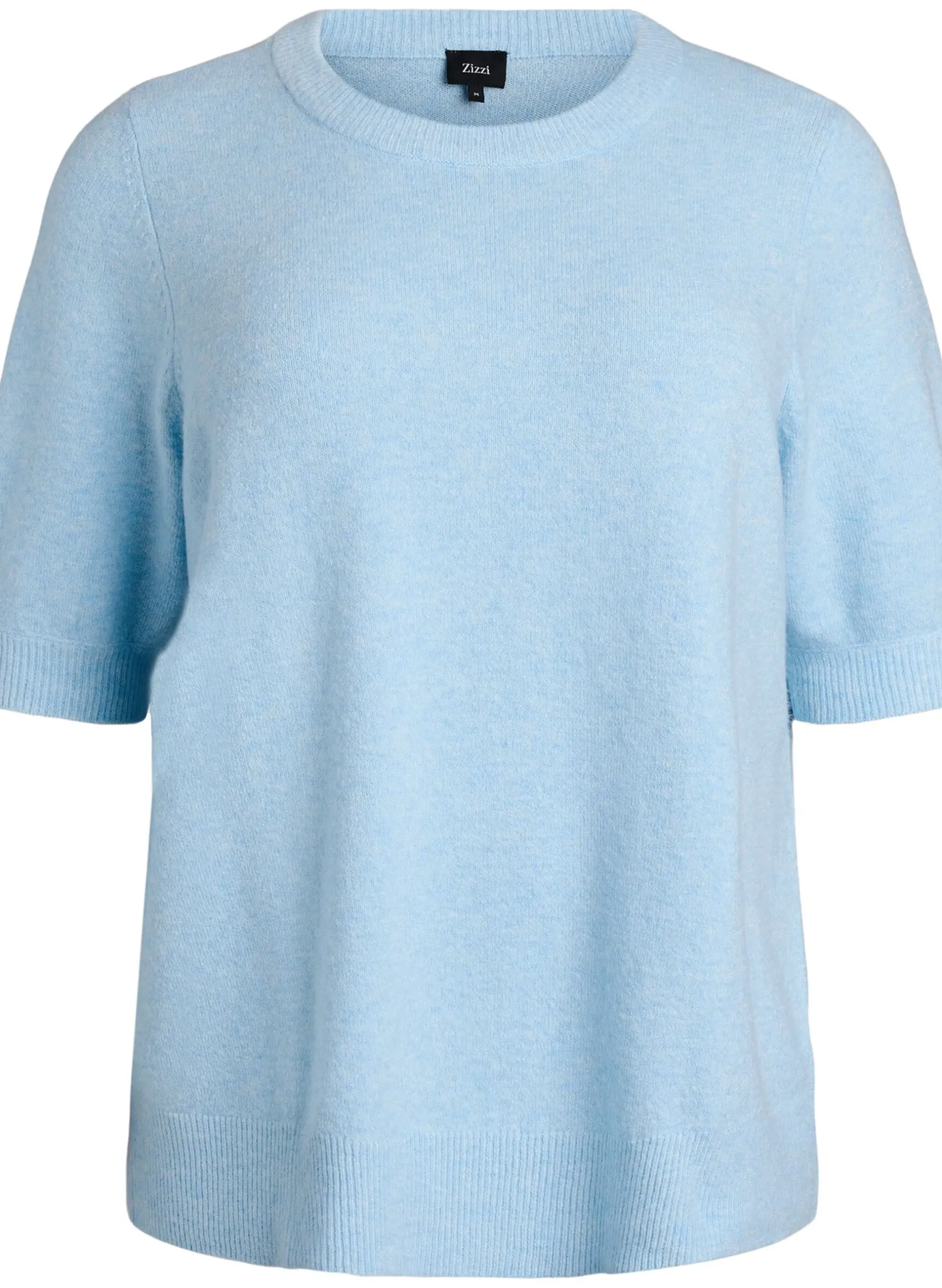 Bluse aus Strick mit kurzen Ärmeln