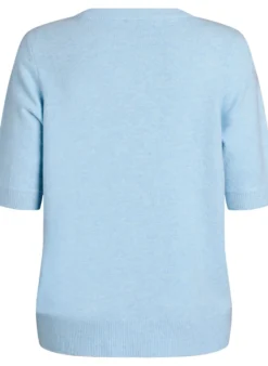 Bluse aus Strick mit kurzen Ärmeln